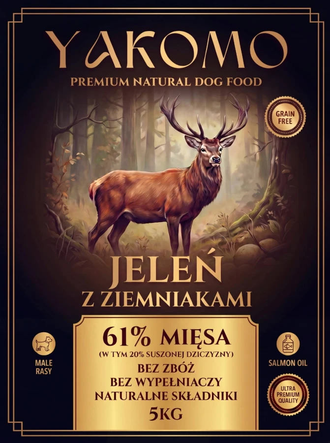 YAKOMO - Karma sucha dla psa  JELEŃ.jpeg