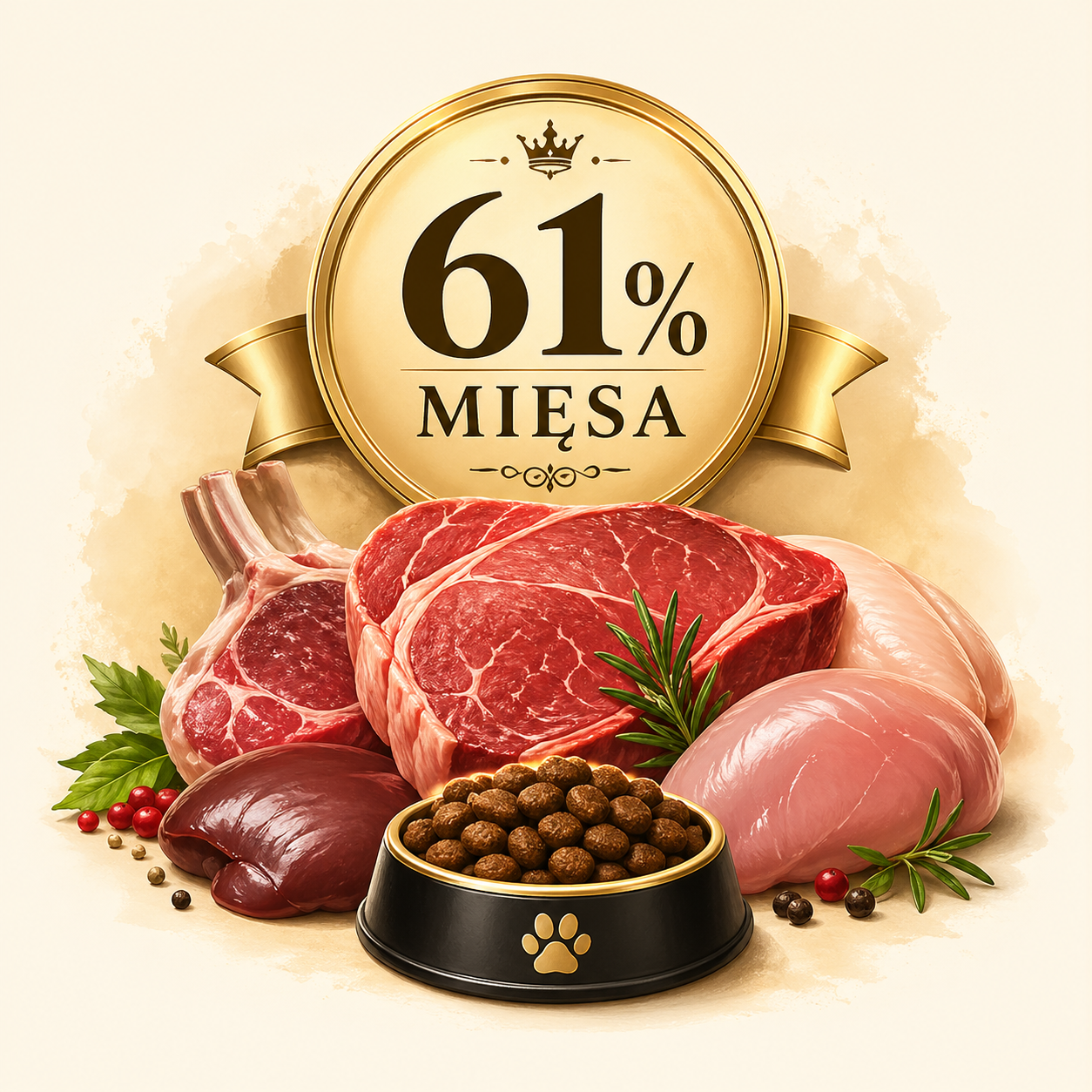 61% MIĘSA