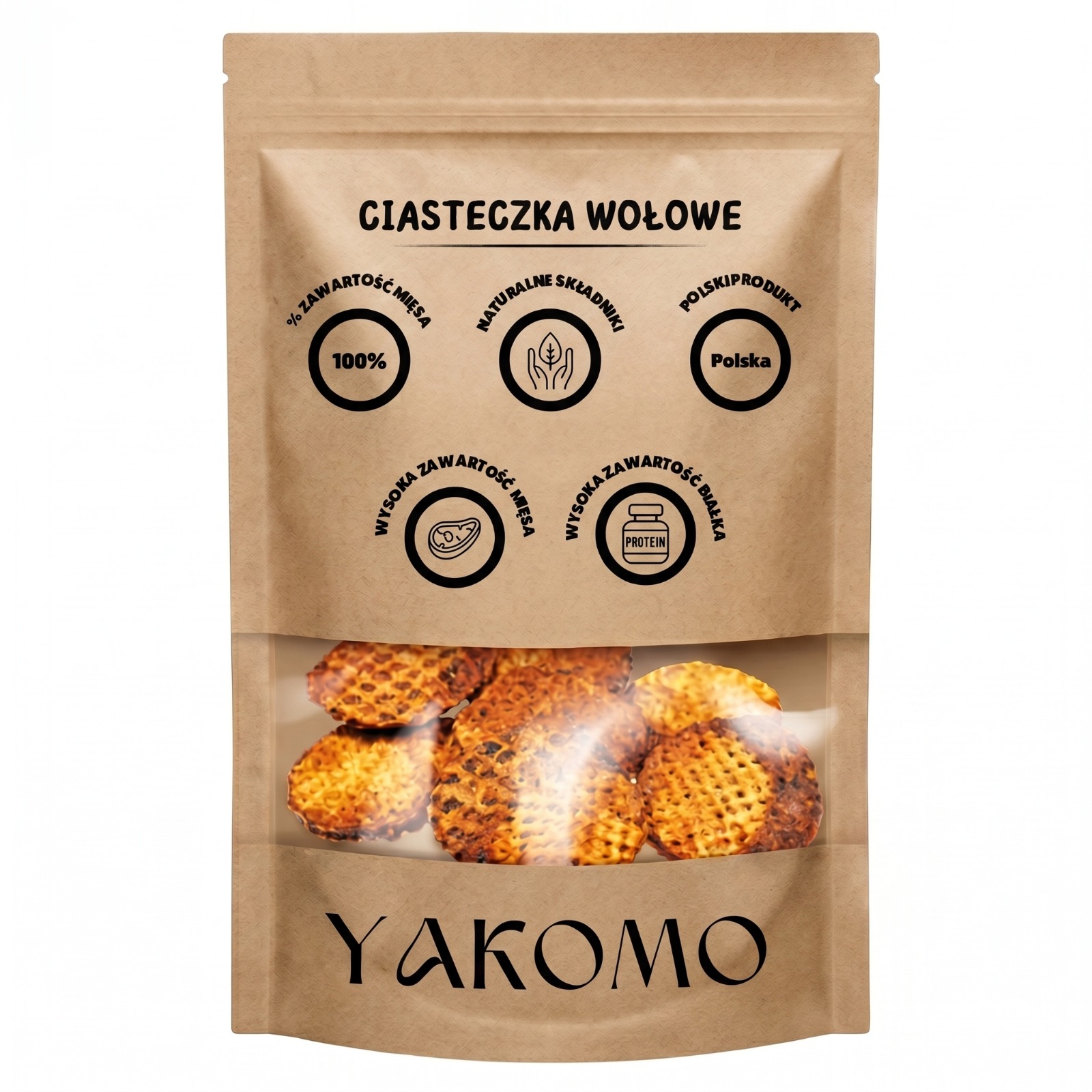 Yakomo Przysmak dla Psa Ciasteczka Wołowe 2